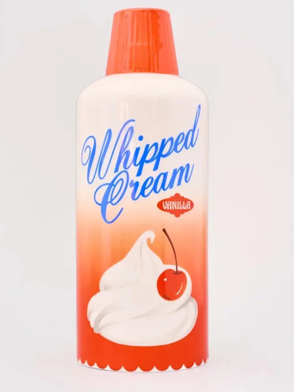 Whipped Cream Ceramic Vase Novelty Retro Whimsical Home Decor ban.do NWT NIB